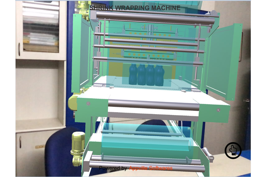 AR in Shrink wrapping machine